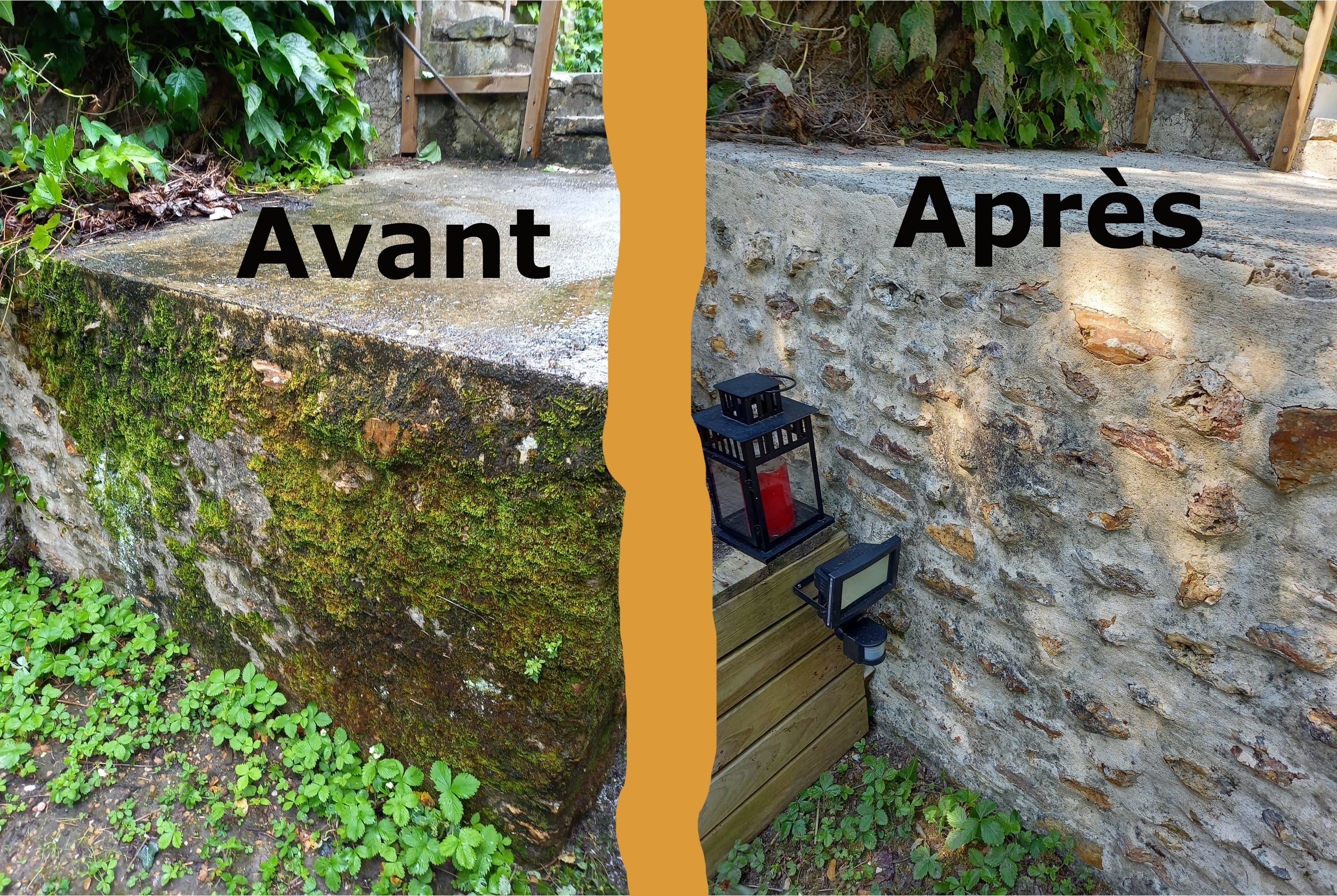 Nettoyage terrasse en pierre