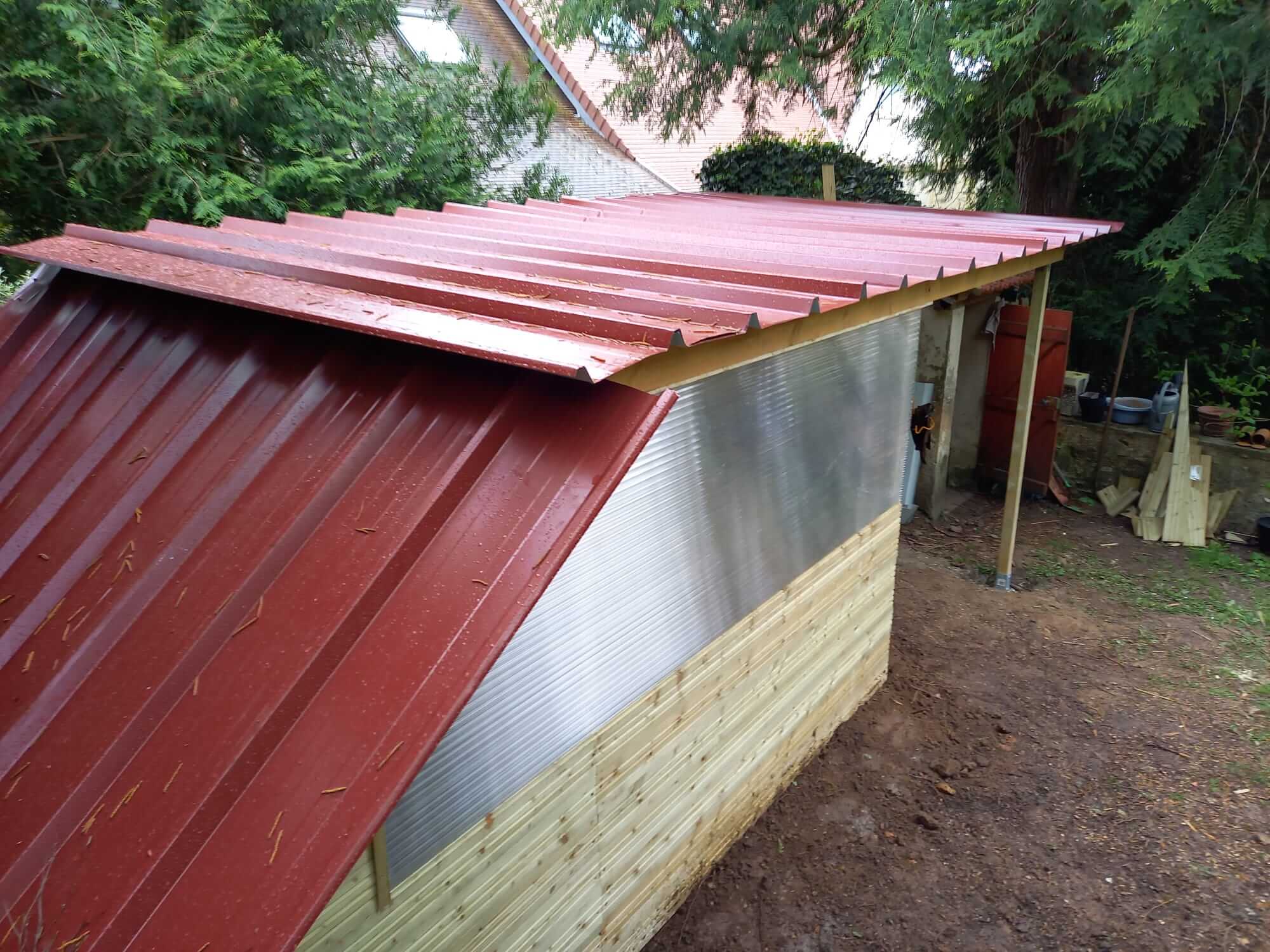 Construction d'un abri de jardin sur mesure